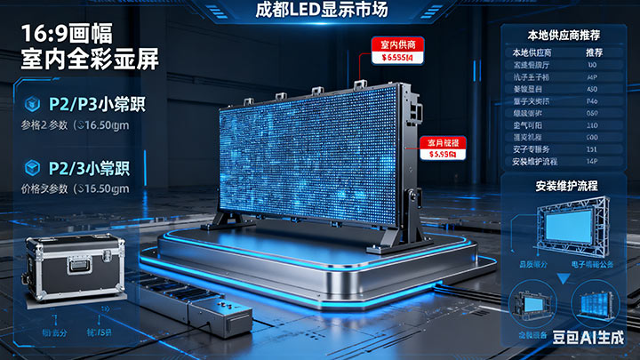 成都LED顯示屏選購安裝全攻略｜供應(yīng)商排名、價(jià)格及維修服務(wù)指南